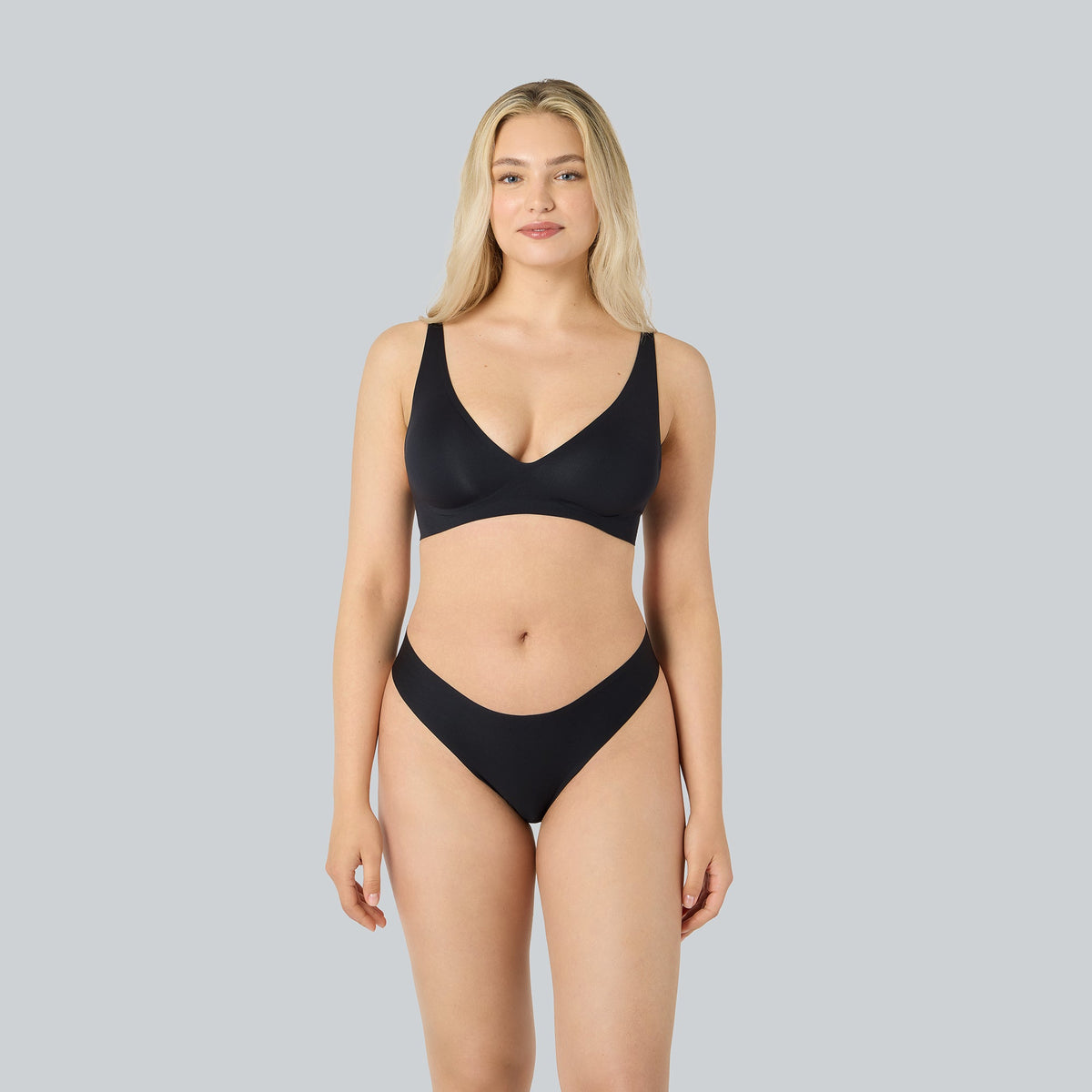 Komfort-Unterwäsche Bundle Schwarz, Vorderansicht #farbe_schwarz